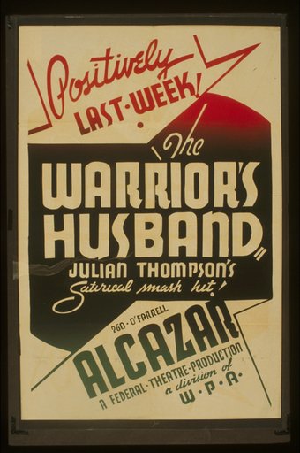 "The warrior's husband" Julian Thompson's satirical smash hit Positively last week!