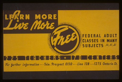 Learn more live more Free Federal adult classes in many subjects : 225 teachers - 170 centers.
