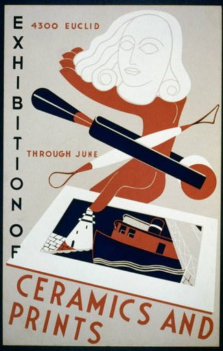 Exhibition of ceramics and prints