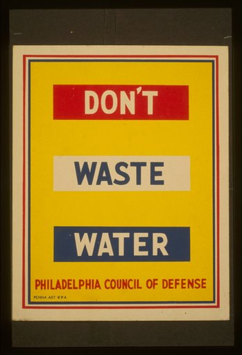 Don't waste water