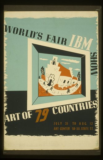 World's fair IBM show Art of 79 countries.