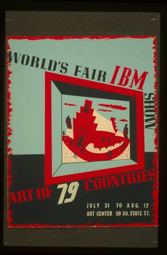 World's fair IBM show Art of 79 countries.