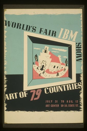 World's fair IBM show Art of 79 countries.