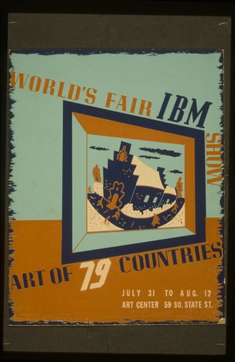 World's fair IBM show Art of 79 countries.