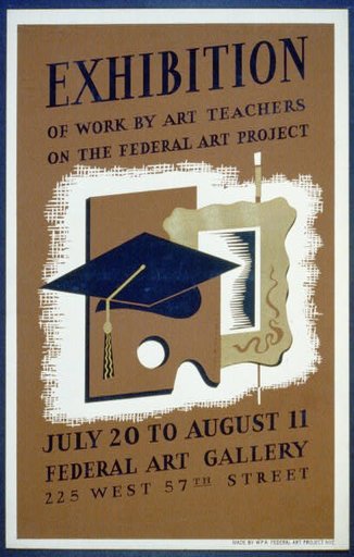 Exhibition of work by art teachers on the Federal Art Project