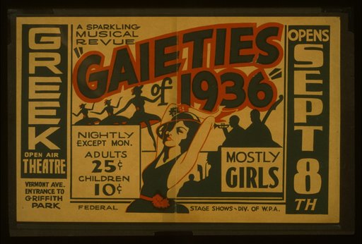 A sparkling musical revue "Gaieties of 1936"