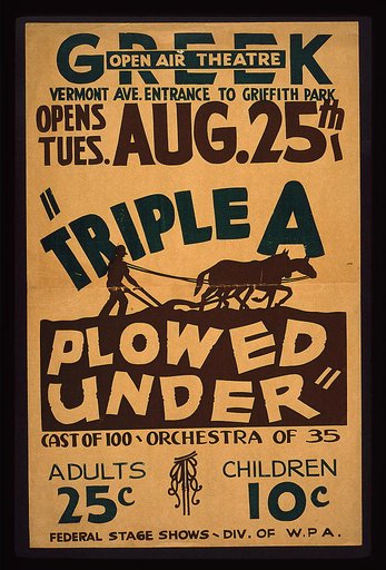 "Triple a plowed under"