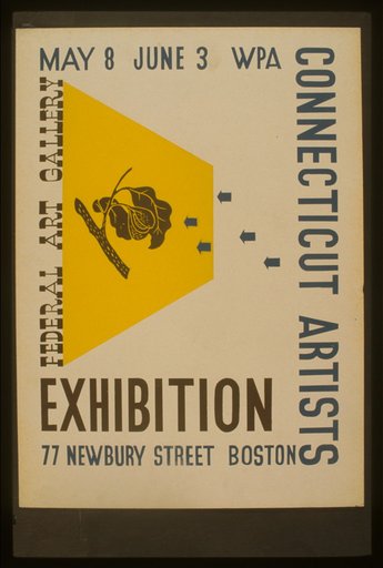 Exhibition WPA Connecticut artists.