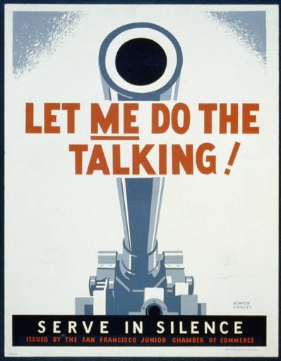 Let me do the talking! Serve in silence /
