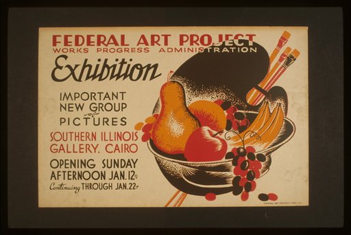 Federal Art Project Works Progress Administration exhibition Important new group of pictures.