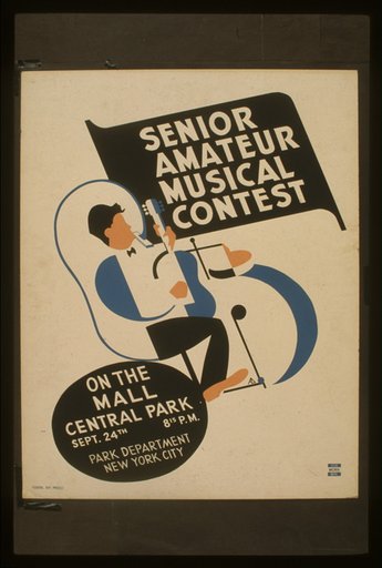 Senior amateur musical contest On the mall, Central Park /