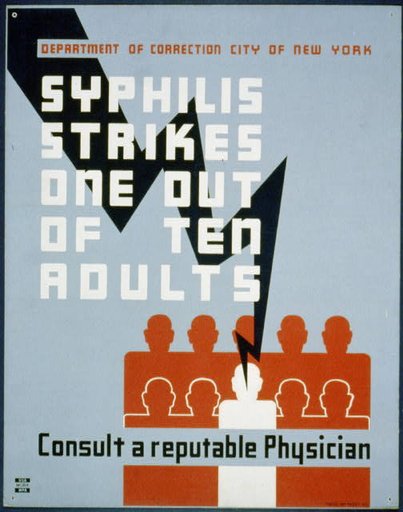 Syphilis strikes one out of ten adults Consult a reputable physician.