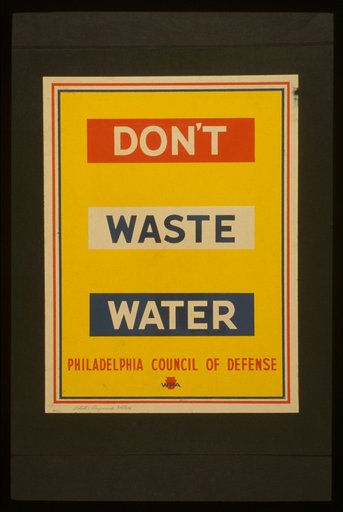 Don't waste water