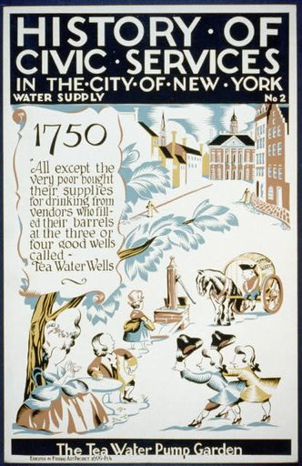 History of civic services in the city of New York Water supply No. 2 : The tea water pump garden.