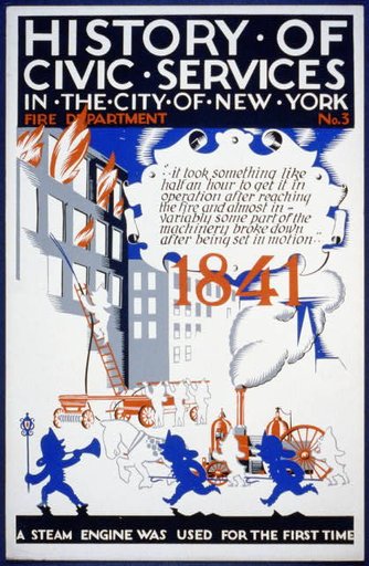 History of civic services in the city of New York Fire Department No. 3 : A steam engine was used for the first time.