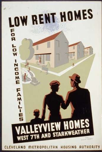 Low rent homes for low income families Valleyview homes, West 7th and Starkweather.