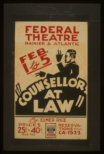"Counsellor at law" by Elmer Rice