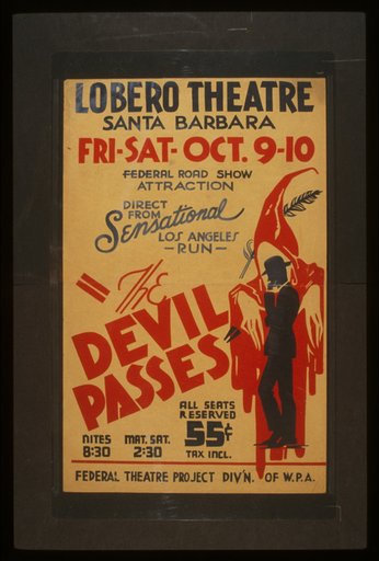 "The devil passes" Federal road show attraction : Direct from sensational Los Angeles run.