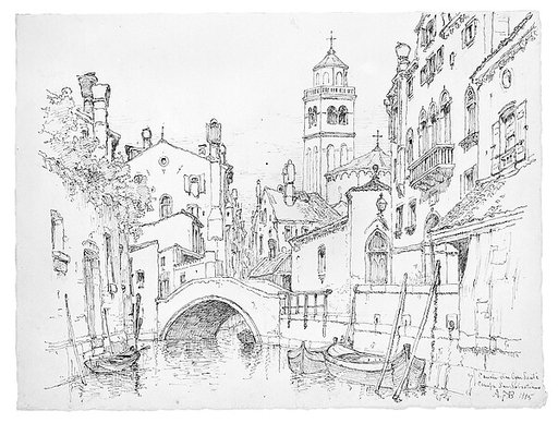 Canale dei Agni Santi, Campo San Sebastiano, Venice