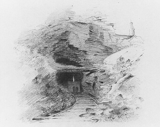 Entrance to a Coal Mine in the Valley of Wyoming, Pennsylvania (Entrance to a Coal Mine, Susquehanna)