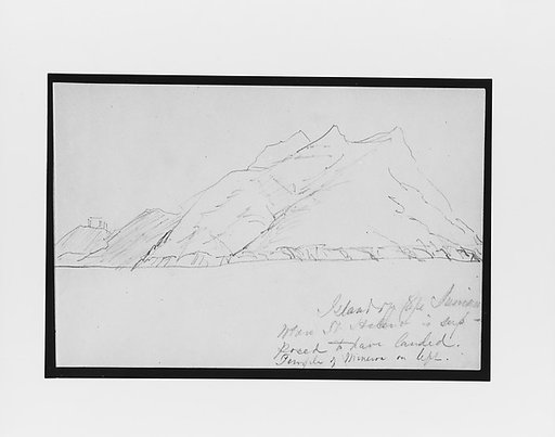 Island off Cape Sunium (from Sketchbook)