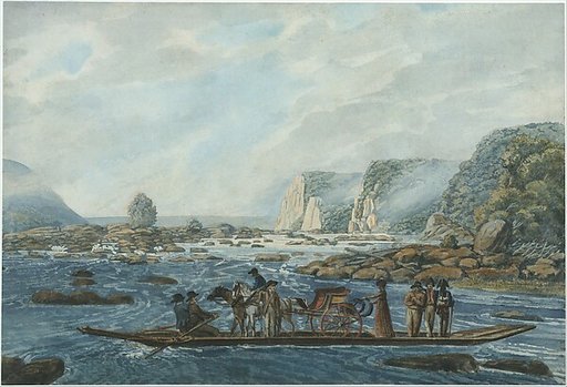 A Ferry Scene on the Susquehanna at Wright's Ferry, near Havre de Grace
