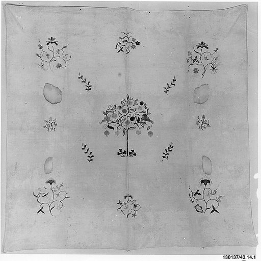 Embroidered curtain