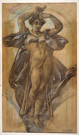 "Coral" (Study for Mural, World's Columbian Exposition, Chicago)