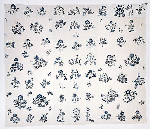 Embroidered bed hangings