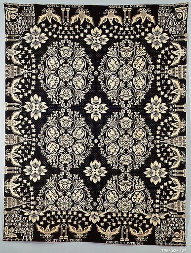 Coverlet, Agriculture & Manufactures pattern