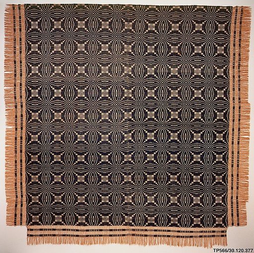Coverlet, Wheel of Fortune pattern variation