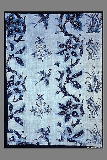 Panel, blue-resist textile