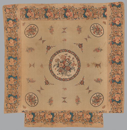 Chintz appliquéd quilt