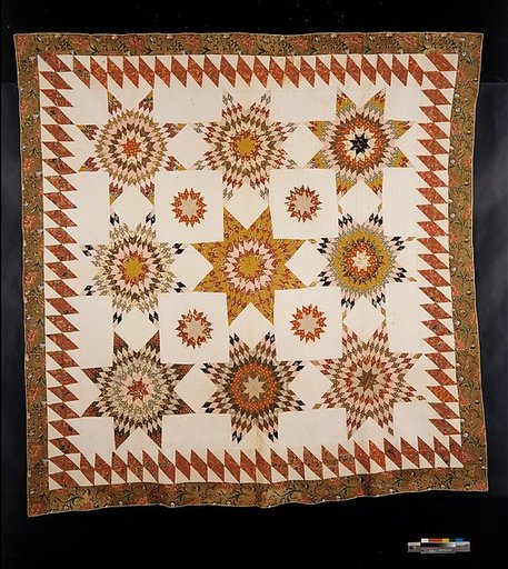 Quilt, Star of Bethlehem pattern variation