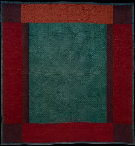 Quilt, Center Square and Bars pattern