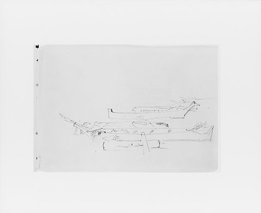 Sketches of Canoes (from Sketchbook X)