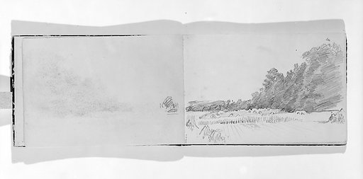 View of Field and Tress (from Sketchbook VII)