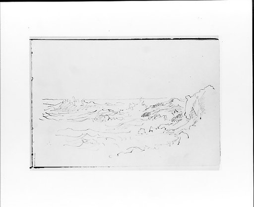 Seascape with Breaking Waves (from Sketchbook VII)