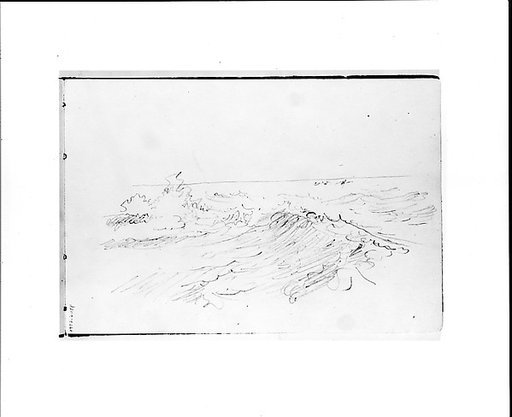 Waves Breaking in the Sea (from Sketchbook VII)