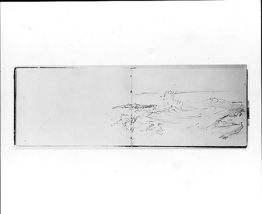 Sketch of a Breaking Wave (from Sketchbook VII)