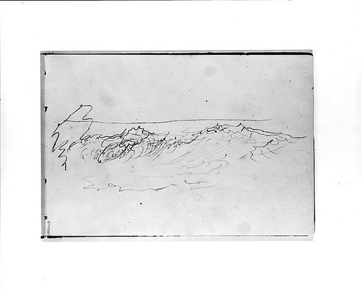 Sketch of Breaking Waves (from Sketchbook VII)
