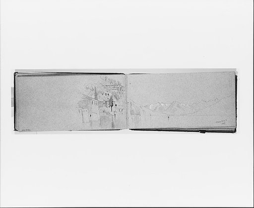 Lake Como, May 1, 1869 (recto, from sketchbook)