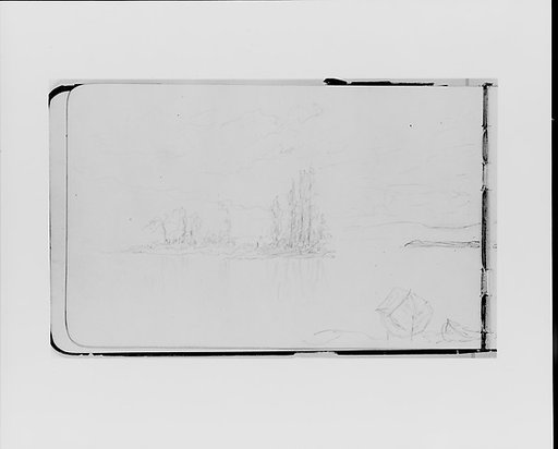 Bay Scene at Sunset (from Sketchbook)