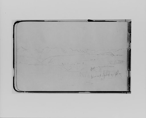 River and Terrain covered with Autumn Frost (from Sketchbook)