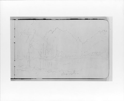 Sketch of Mountains, Peaks, and Terrain (from Sketchbook)
