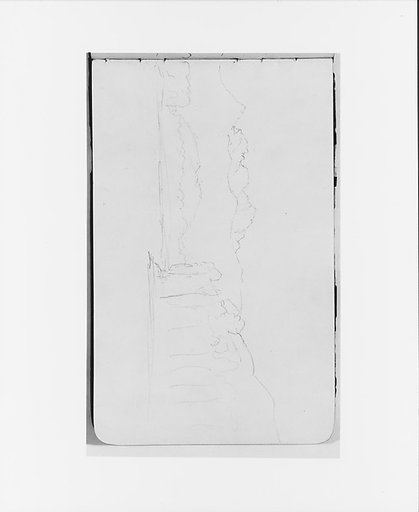 Mountain Landscape with Trees (from Sketchbook)