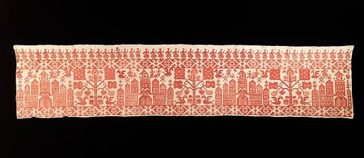 Bed curtain border