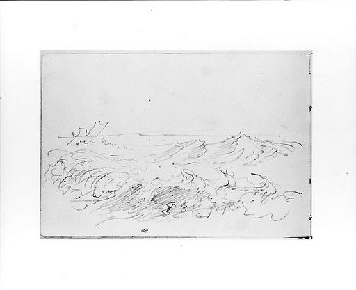 Sketch of Breaking Waves (from Sketchbook VII)