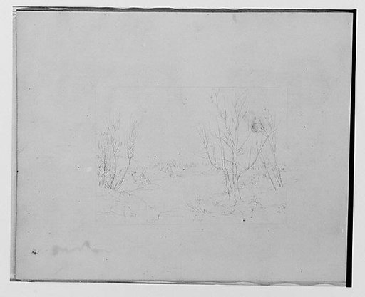 Sketch of a Country Scene (from Sketchbook)