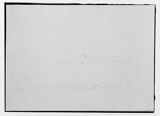 Outline of a Lake or River View (from Sketchbook)